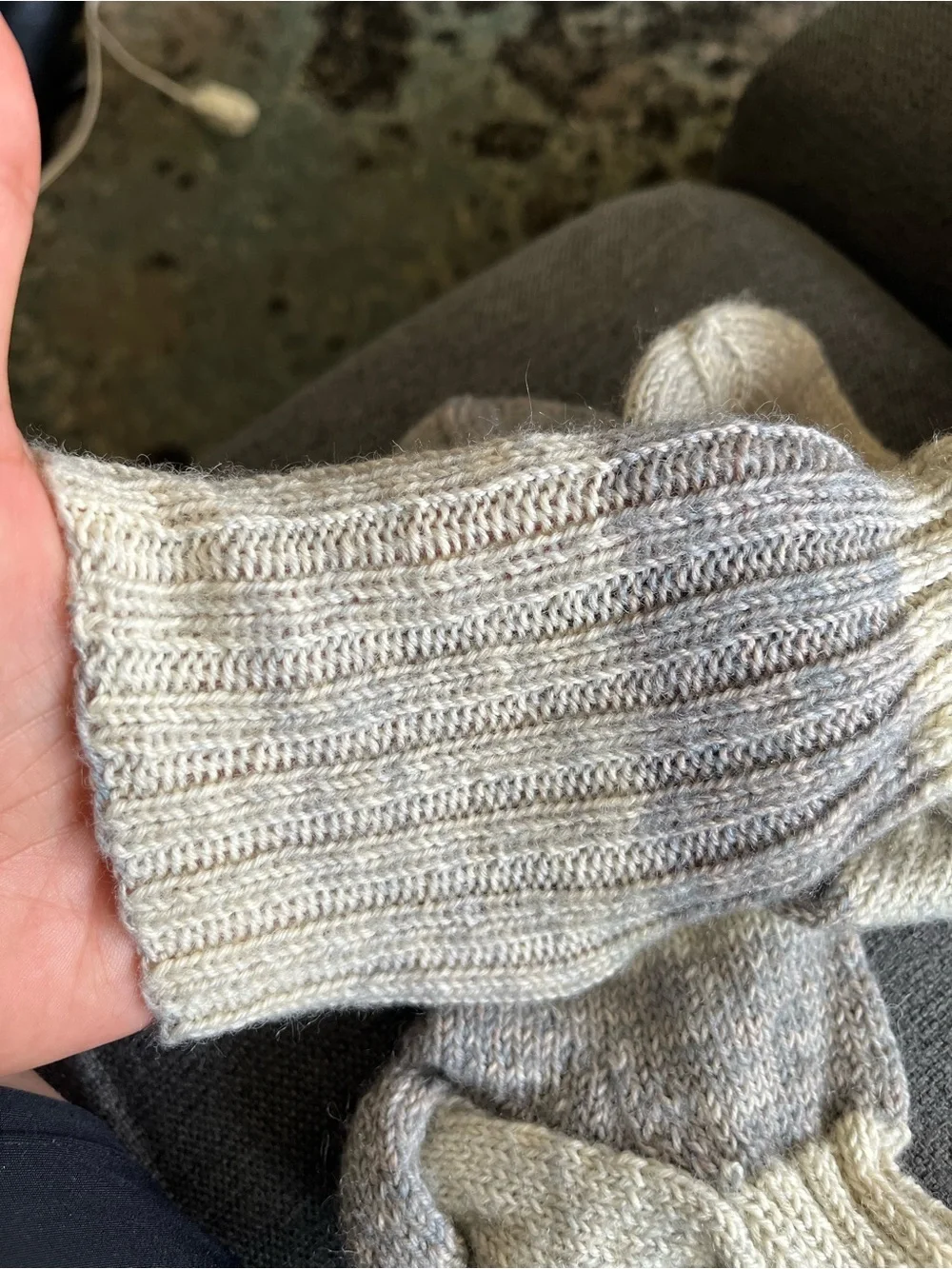 NEW 3 pairs hand-knit socks real wool warm soft NWOT unisex fits most